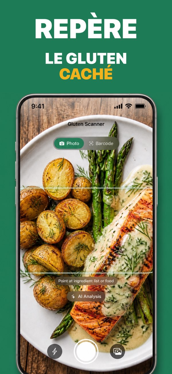 GF Scanner - Scan d'ingrédients pour détection du gluten