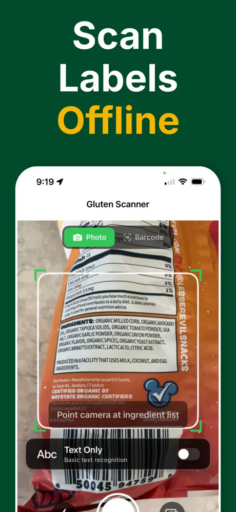 GF Scanner - Scan history and saved results